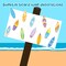 60 Pcs Surfboard Cutouts with Glue Points, Hawaii Summer Paper Cut Outs for Bulletin Board Classroom Decor Surf Party Decorations
